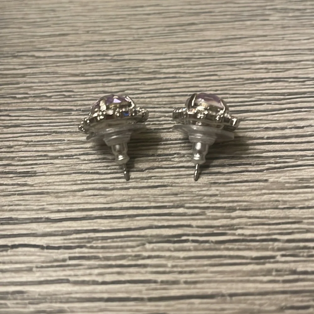 Sterling Silver Swarovski Halo Jewelry Set - Picture 10 of 15